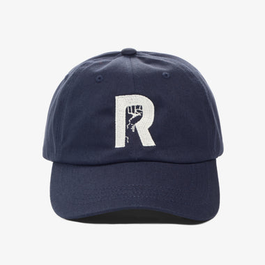 R-LOGO DAD HAT-NVY/WHT