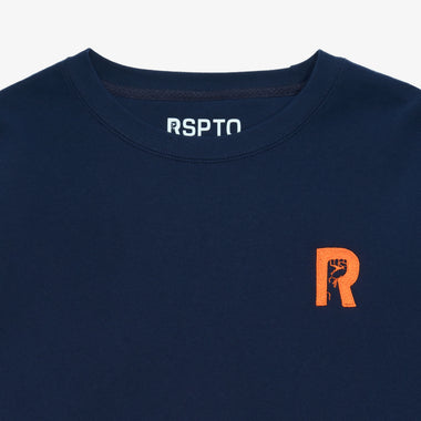 R-LOGO CREW-NVY/ORG
