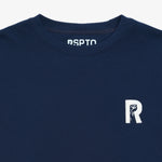 R-LOGO FLEECE CREW-NVY/WHT