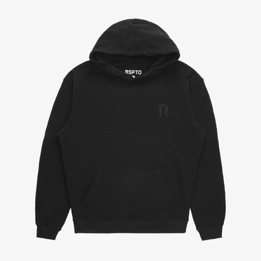 R-LOGO HOOD-BLK/BLK