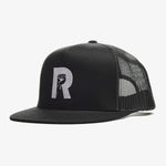 R-LOGO TRUCKER HAT-BLK/WHT