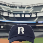 R-LOGO DAD HAT-NVY/WHT