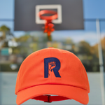 R-LOGO DAD HAT-ORG/BLUE